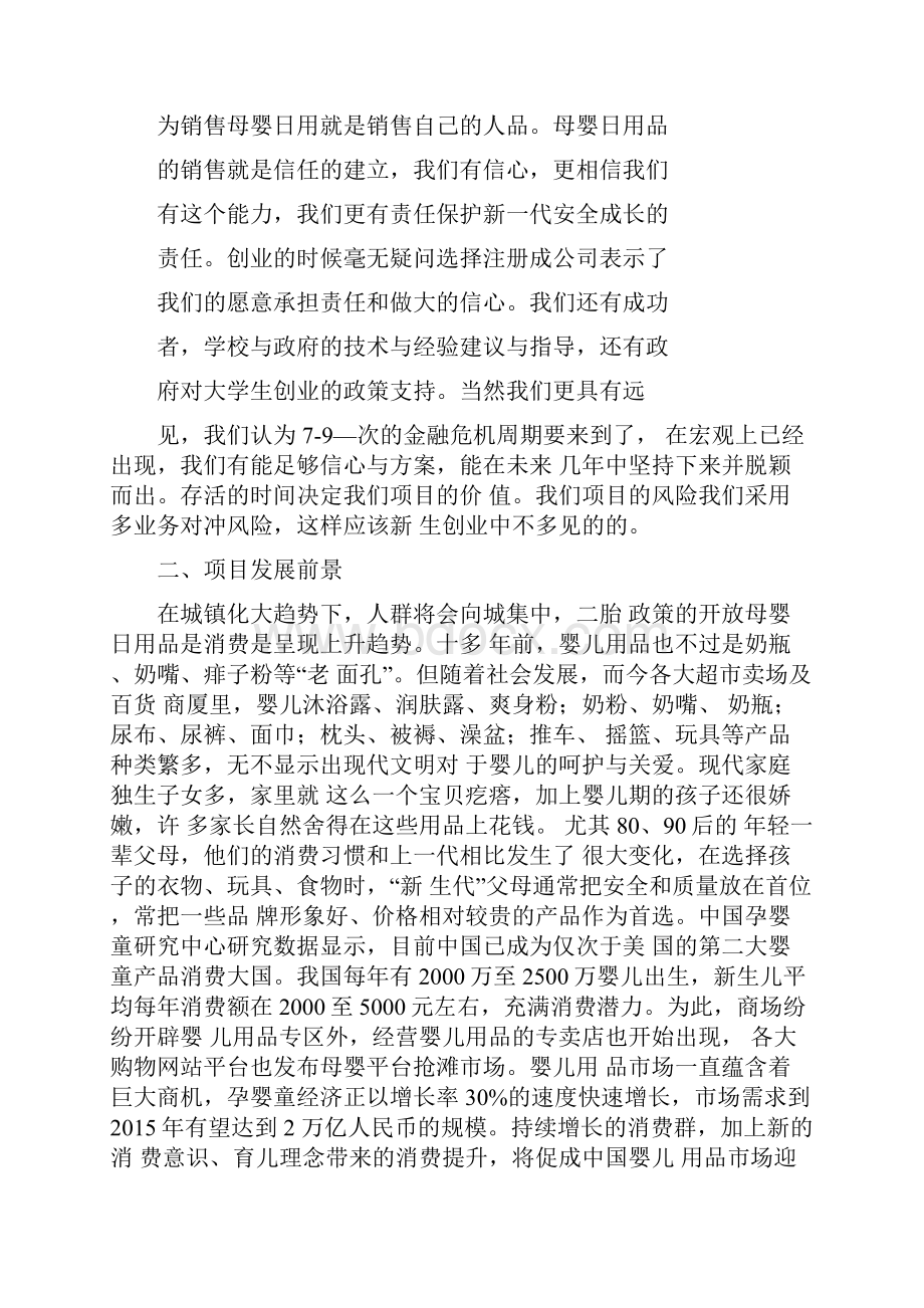 母婴项目计划书.docx_第2页