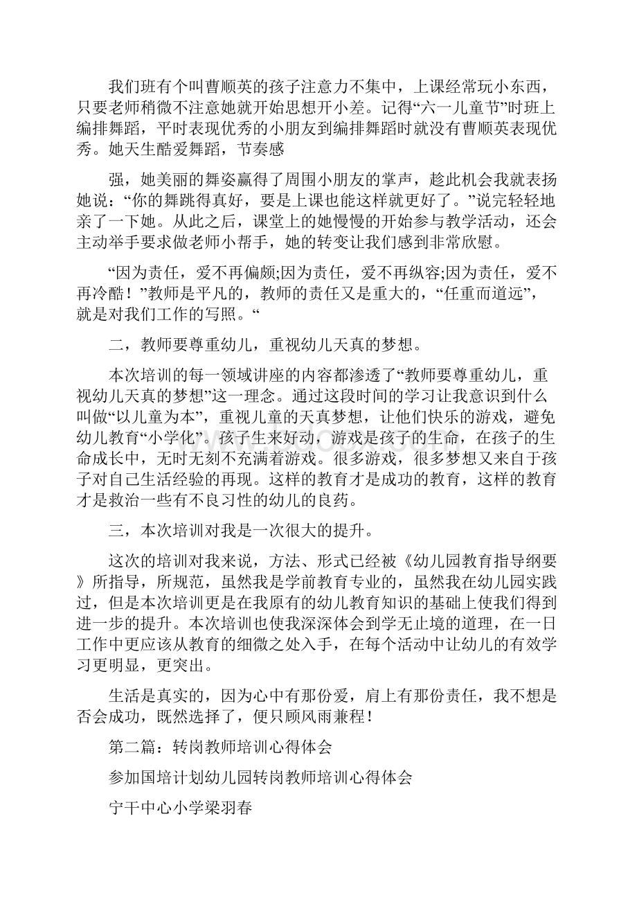 转岗教师心得体会精选多篇.docx_第3页