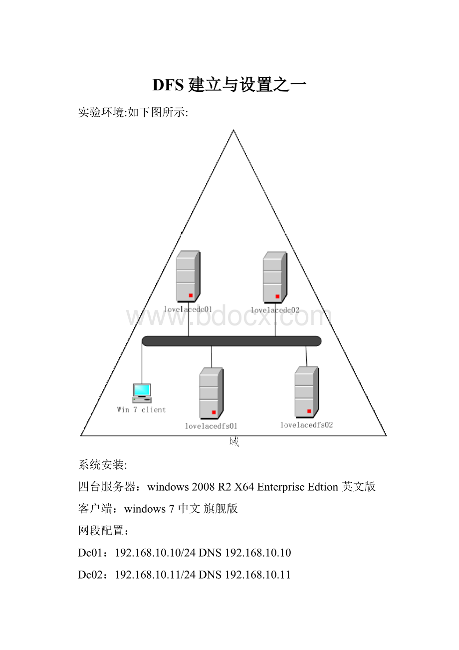 DFS建立与设置之一.docx