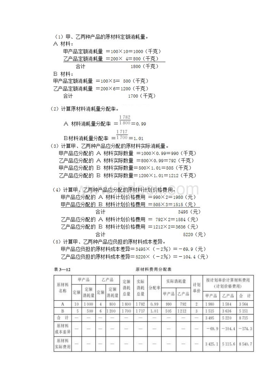 成本会计 习题及答案范文.docx_第2页