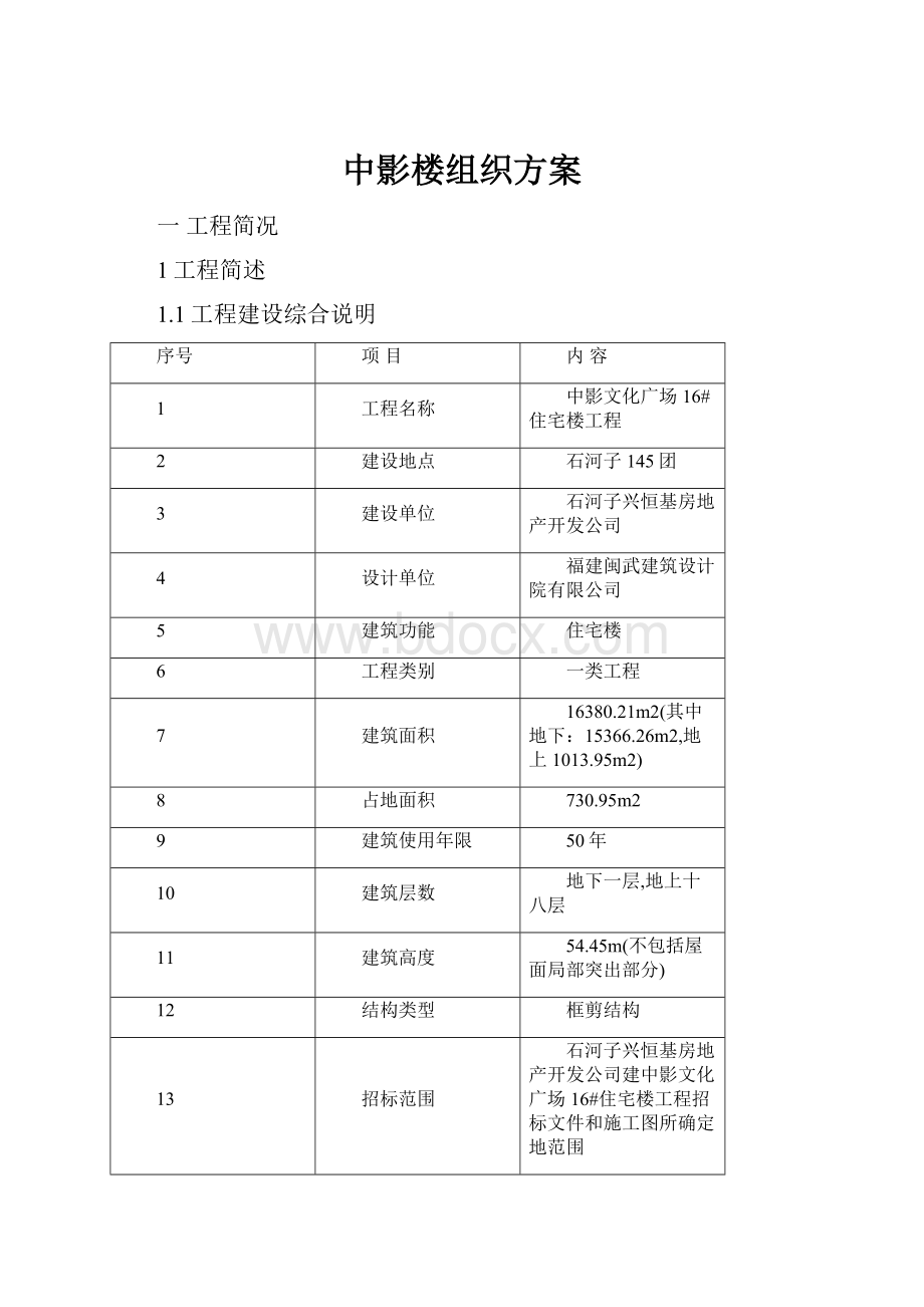 中影楼组织方案.docx_第1页