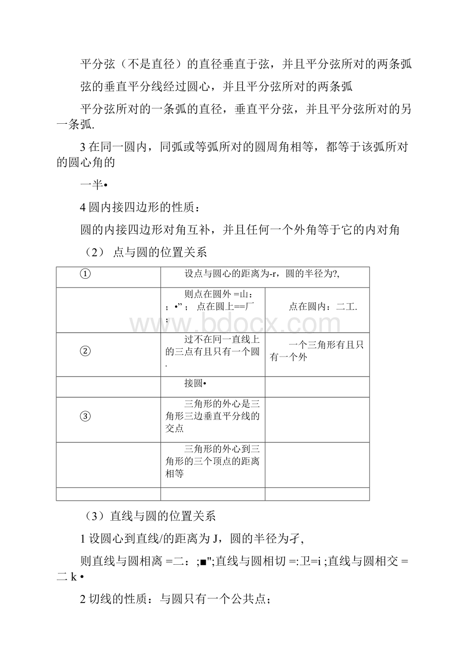 初中圆知识点及练习题.docx_第3页