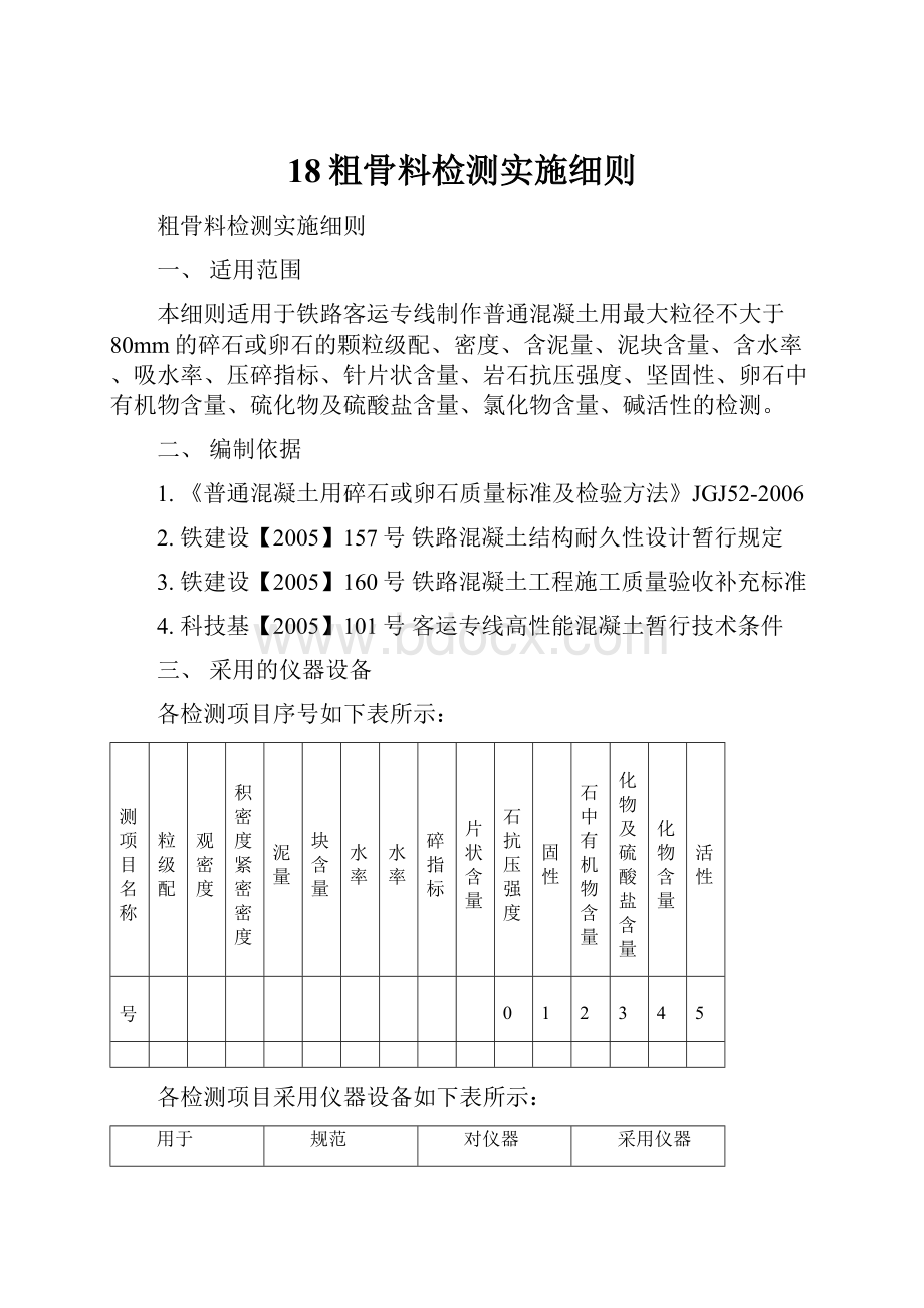 18粗骨料检测实施细则.docx_第1页