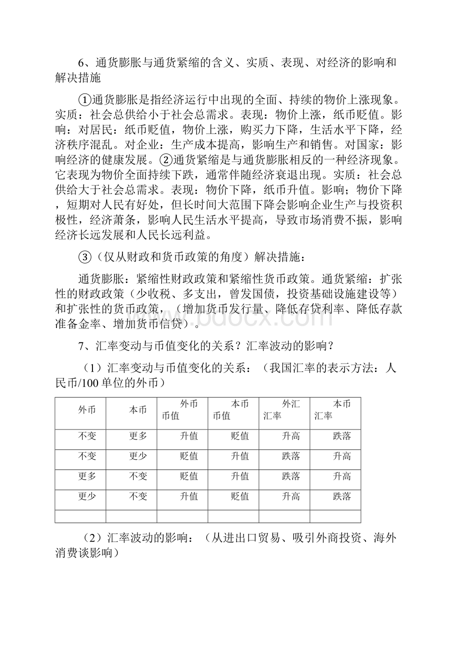 高中政治学业水平考试核心知识点.docx_第2页