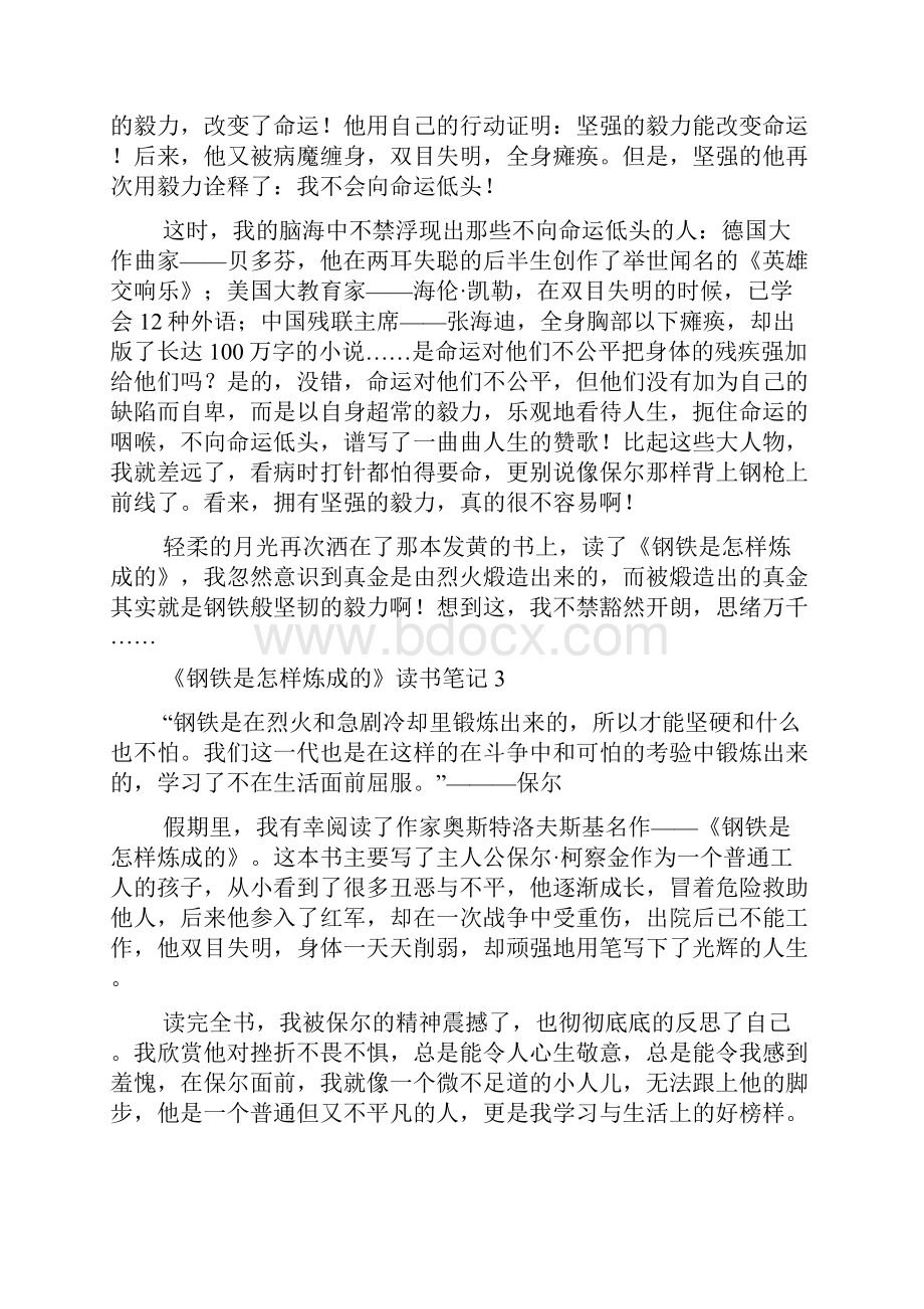 钢铁是怎样炼成的读书笔记优秀10篇.docx_第2页