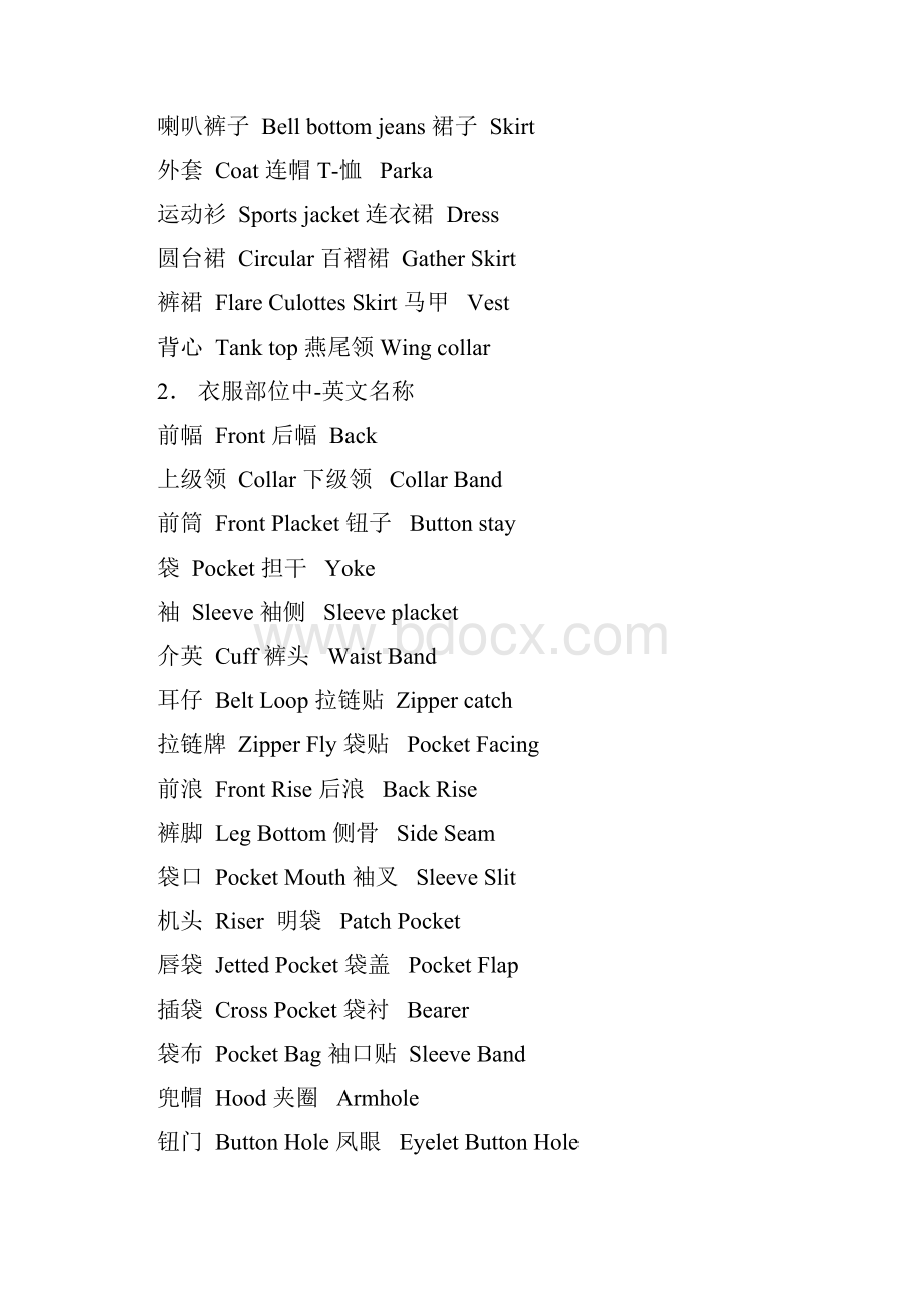 制衣厂常用术语中英文.docx_第3页