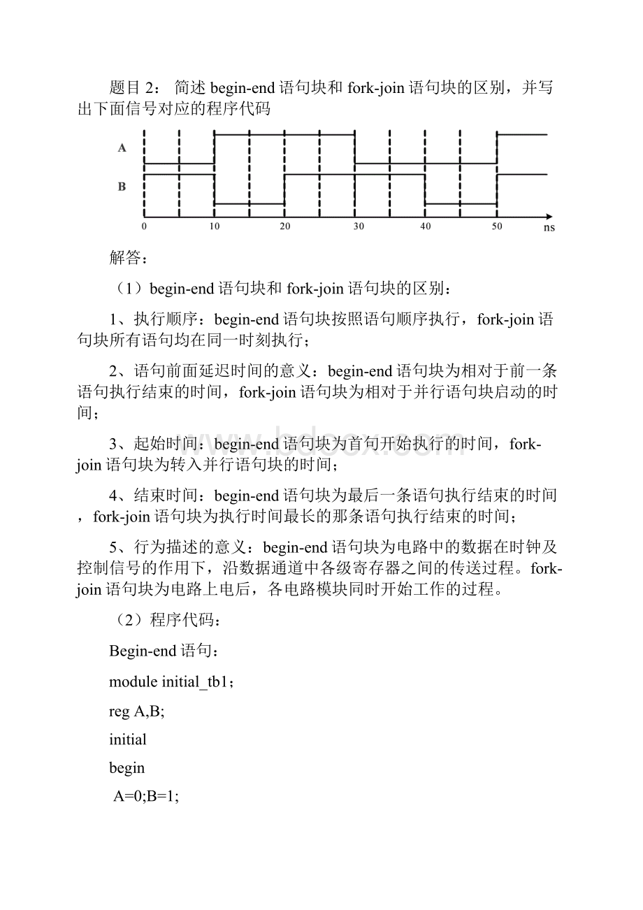 蔡觉平老师西电Verilog HDL上机大作业硬件描述语言微电子学院.docx_第2页