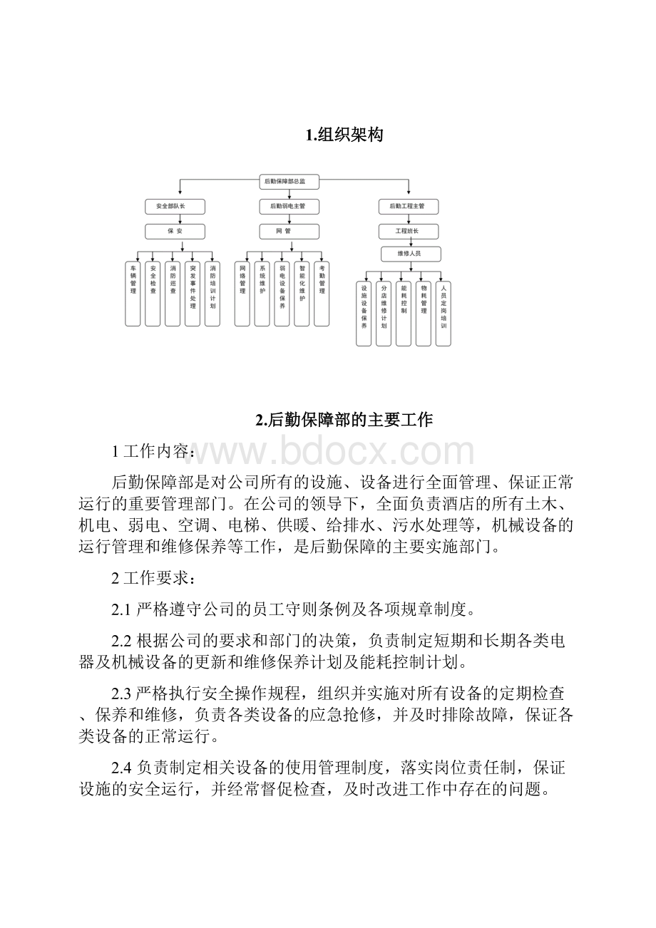 后勤保障部管理组织架构.docx_第2页