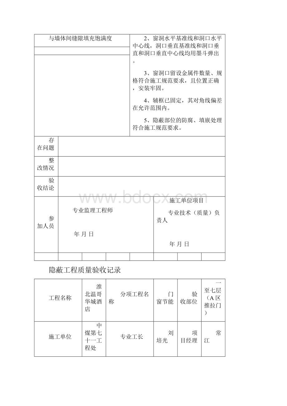 隐蔽工程质量验收记录门窗节能隐蔽.docx_第3页