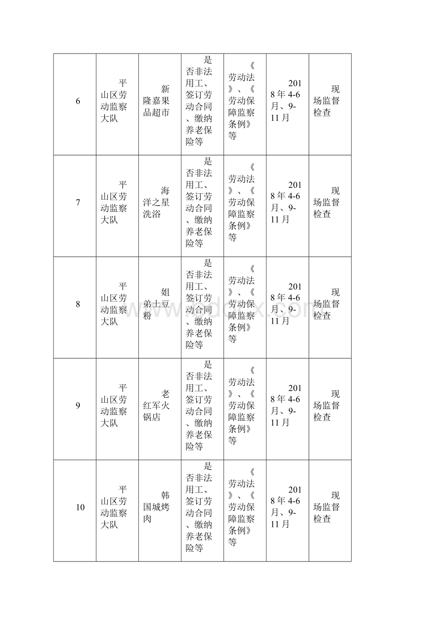 行政执法检查计划汇总表doc.docx_第3页