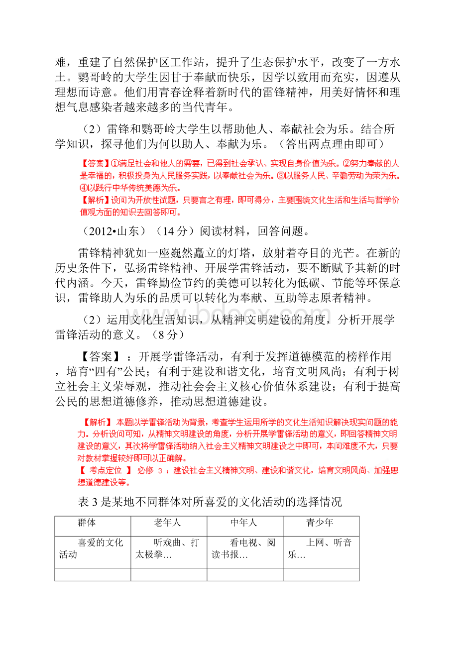 最新高考政治试题分项专题12 发展中国特色社会主义文化.docx_第2页