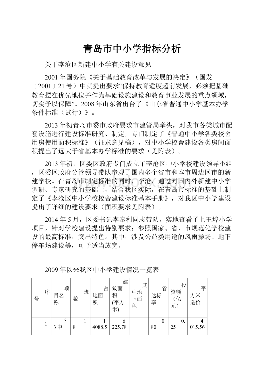 青岛市中小学指标分析.docx