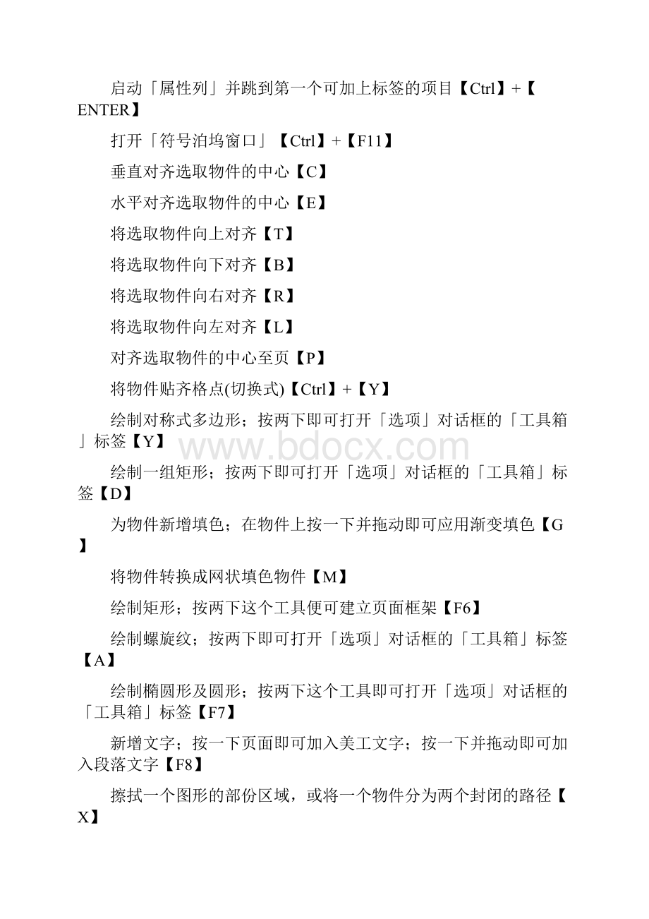 core IDRAW快捷键PHotoshop快捷键.docx_第2页
