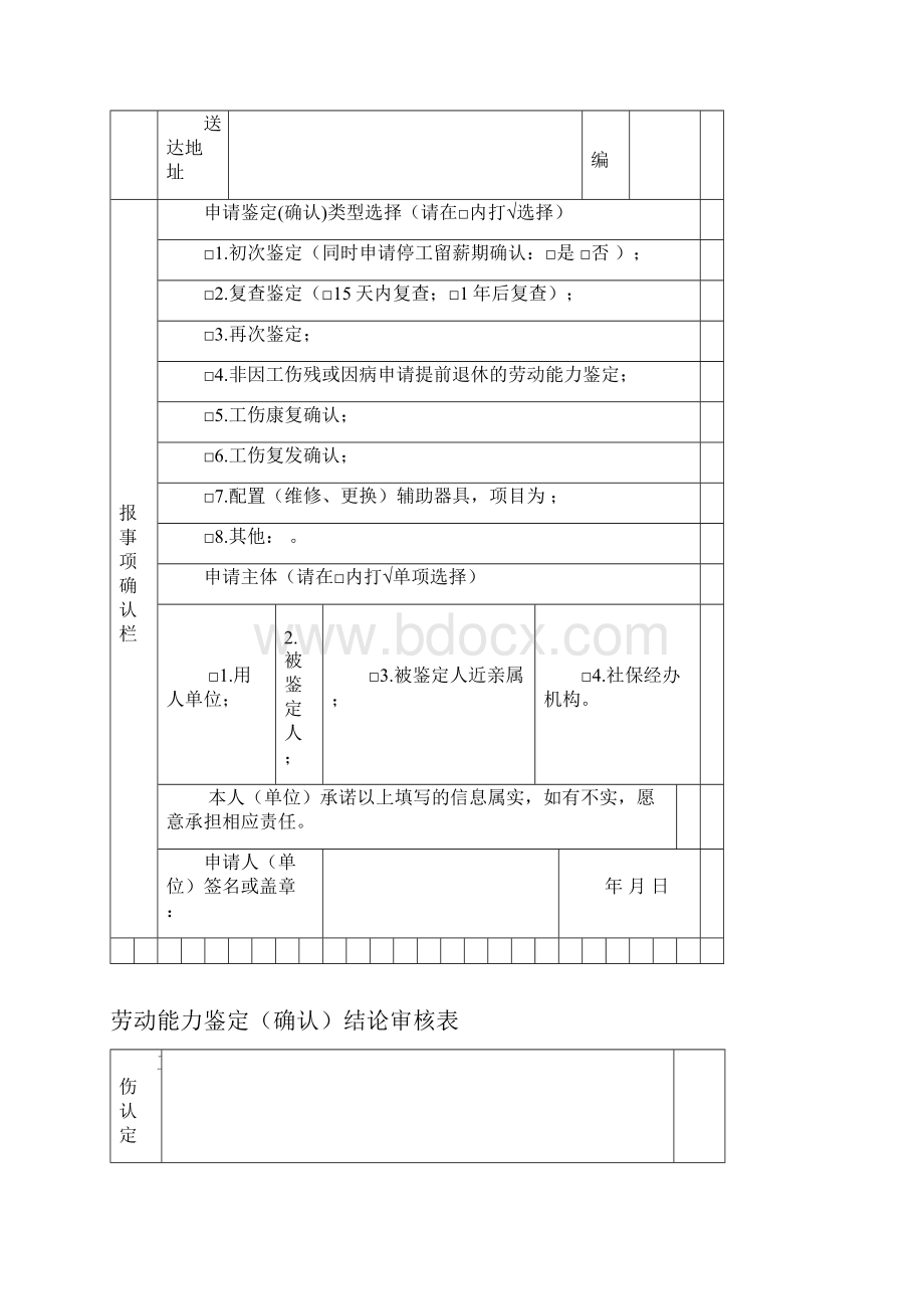 劳动能力鉴定确认申请表.docx_第3页