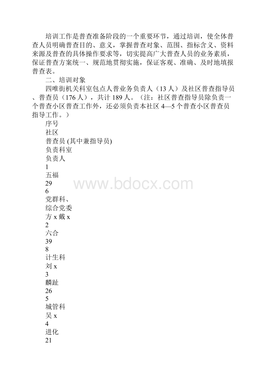 全国人口普查综合培训方案正式版.docx_第2页