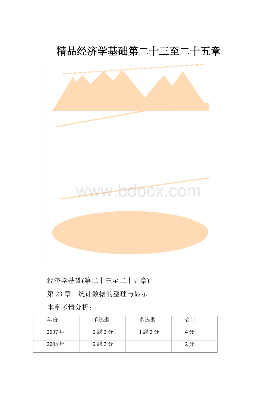 精品经济学基础第二十三至二十五章.docx