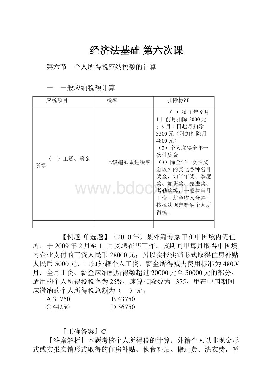 经济法基础 第六次课.docx