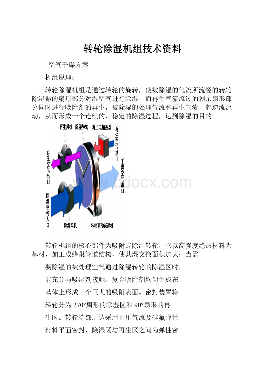 转轮除湿机组技术资料.docx_第1页