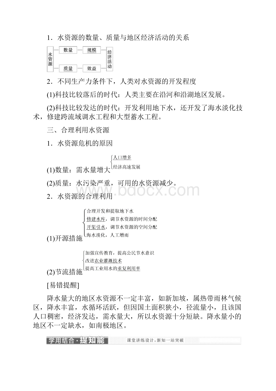 学年高中地理第三章地球上的水第三节水资源的合理利用教学案新人教版必修1 1.docx_第2页