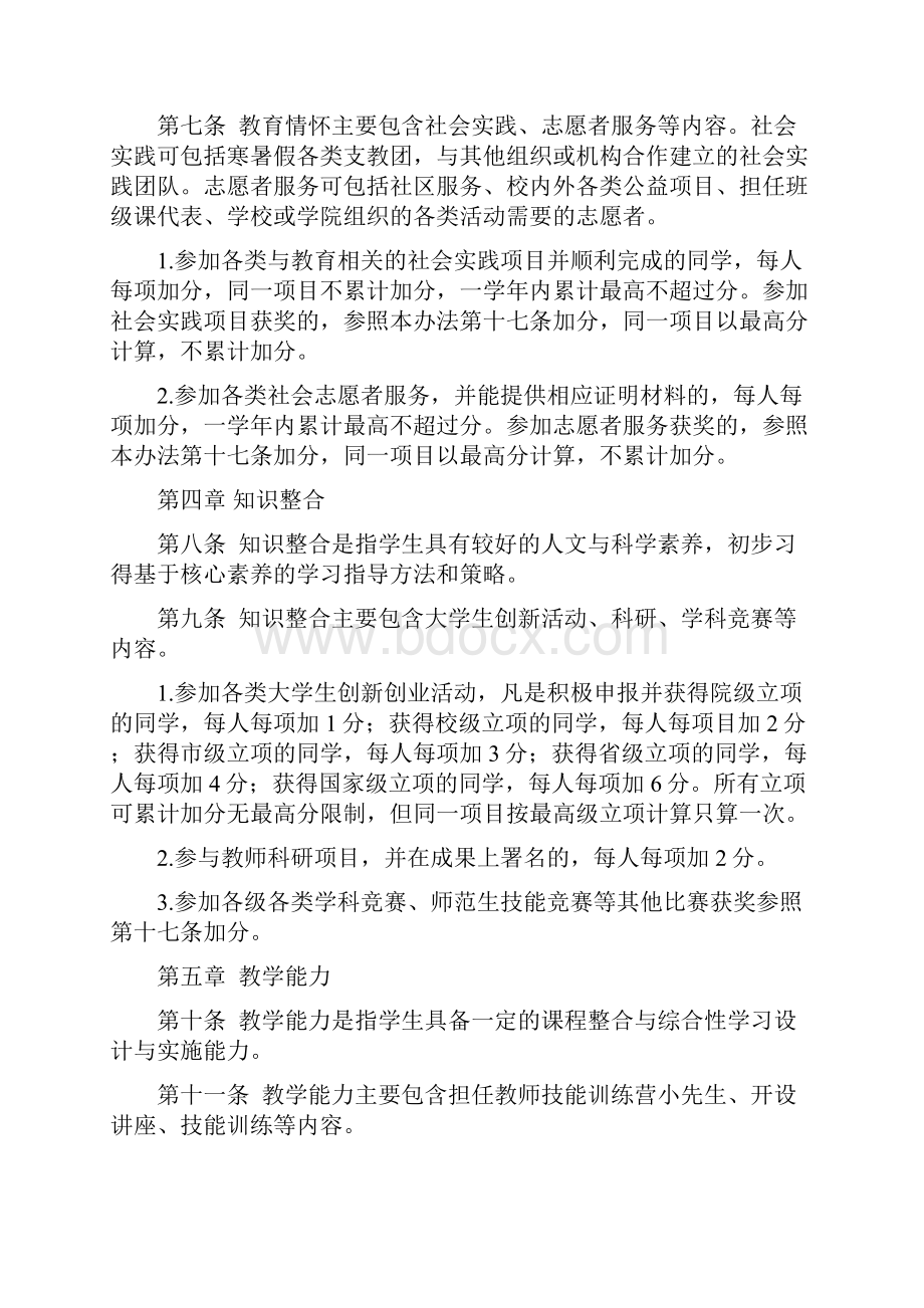 教师教育学院学生综合测评评选办法.docx_第3页