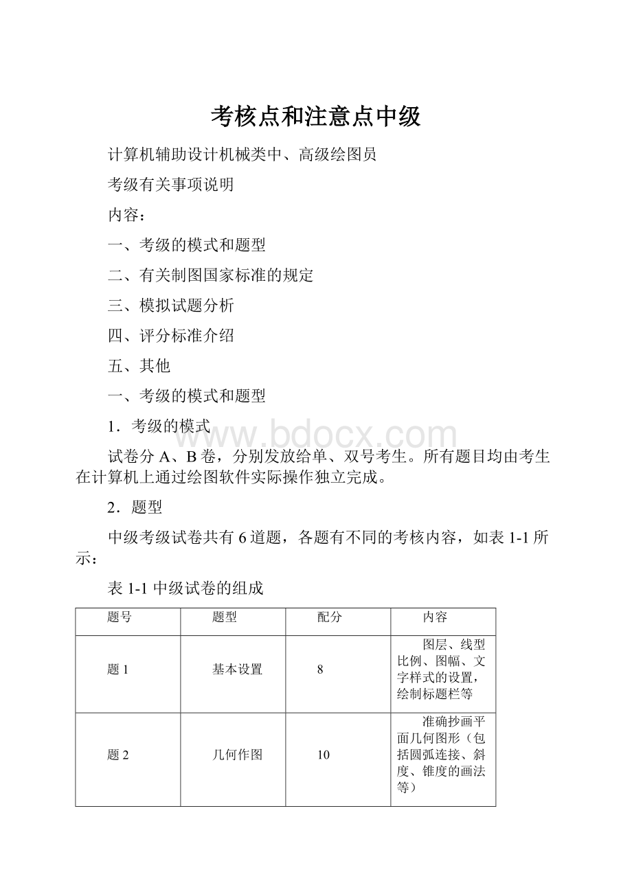 考核点和注意点中级.docx_第1页