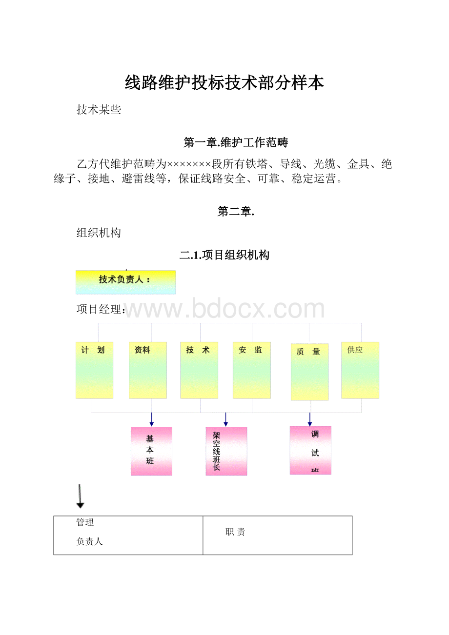 线路维护投标技术部分样本.docx