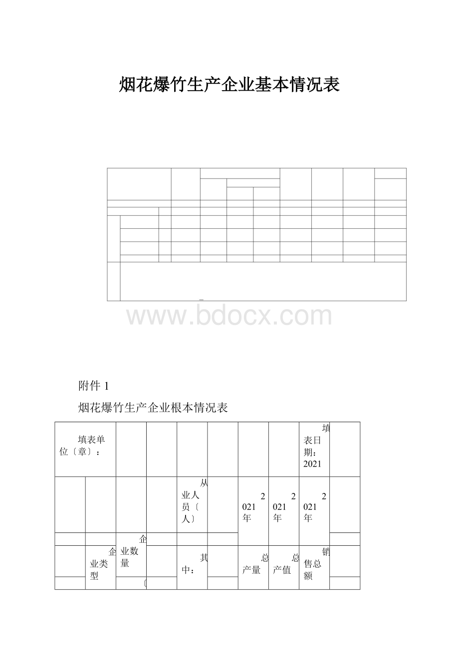 烟花爆竹生产企业基本情况表.docx