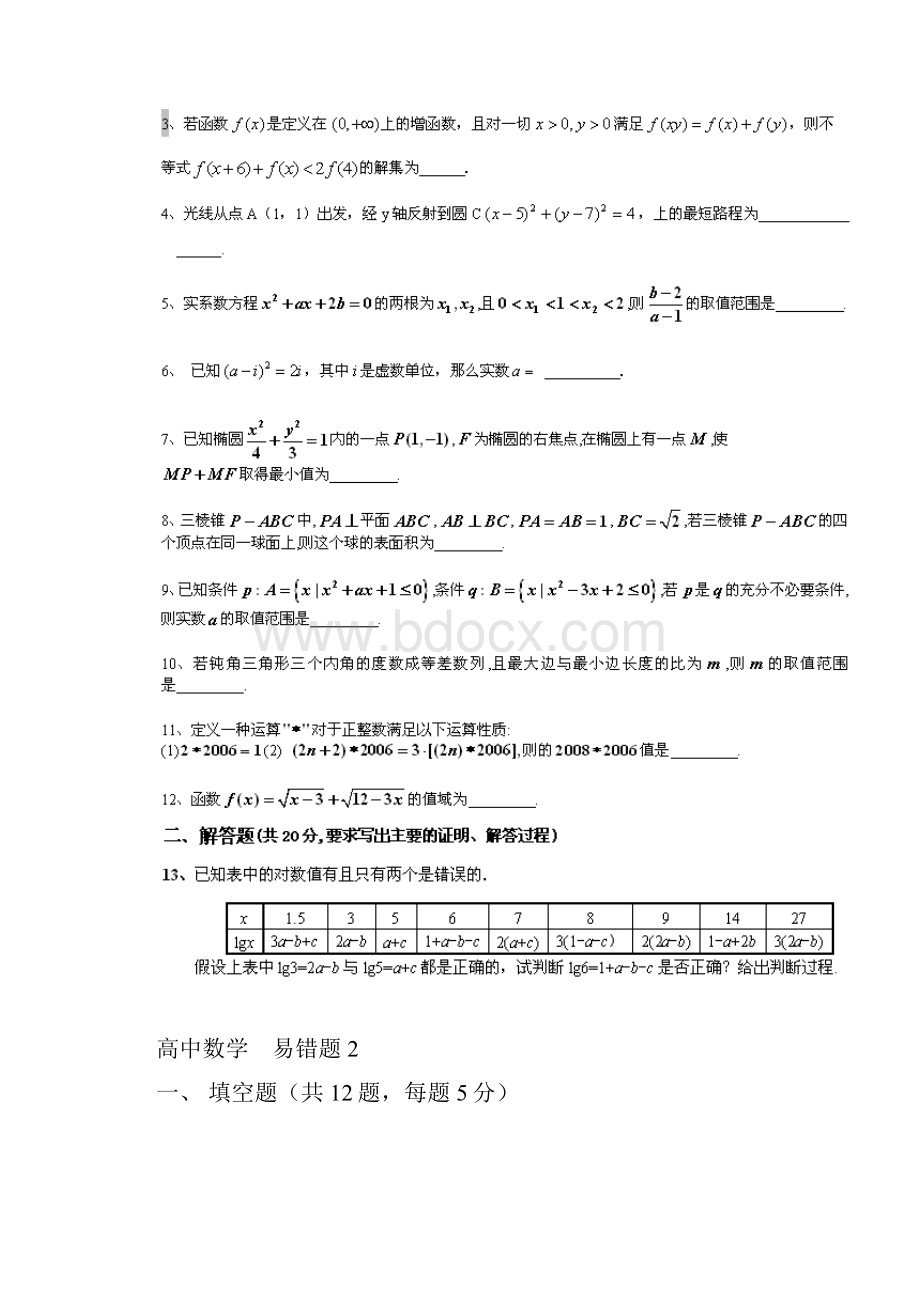 助你越过陷阱地高中数学易错题集锦.docx_第2页