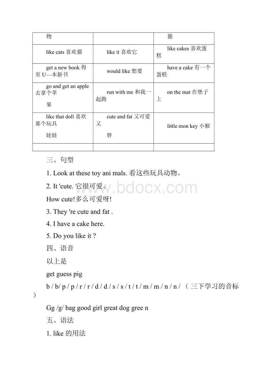 译林小学四年级英语上册18单元学习重点.docx_第2页