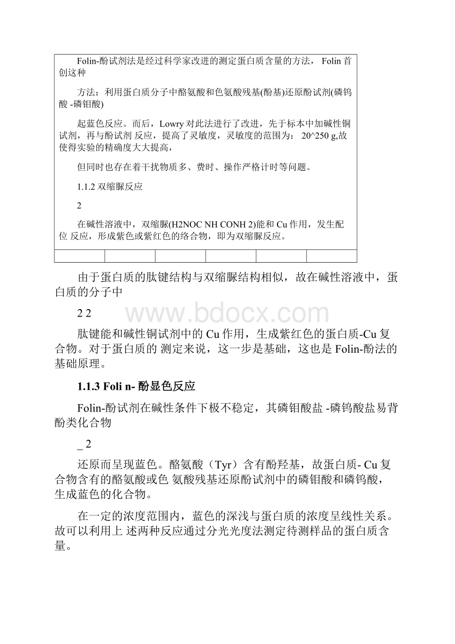 蛋白质的定量测定实验报告.docx_第2页