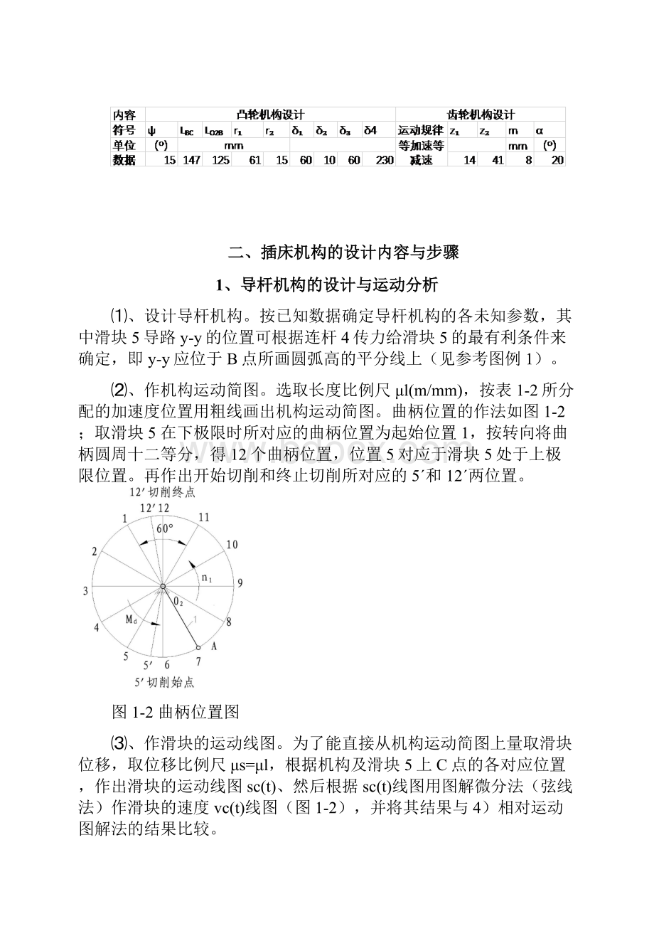 机械原理课程设计插床设计.docx_第3页