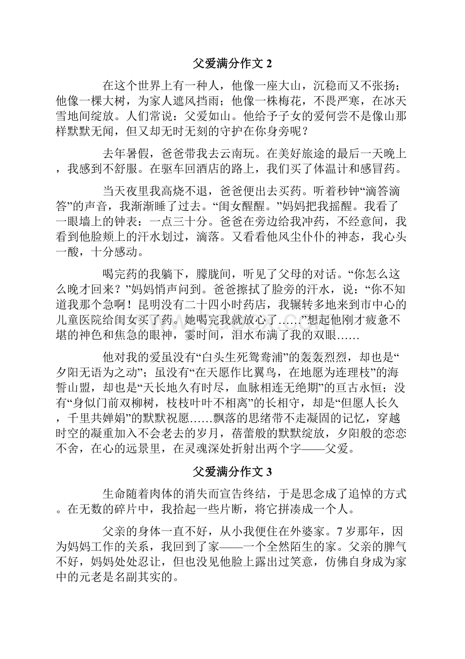 父爱满分作文15篇.docx_第2页