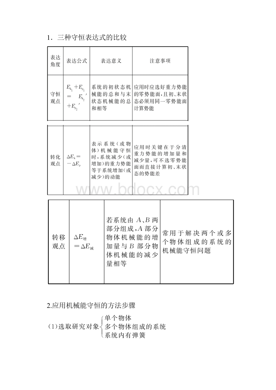 高中物理机械能机械能守恒定律复习教学设计学情分析教材分析课后反思.docx_第3页