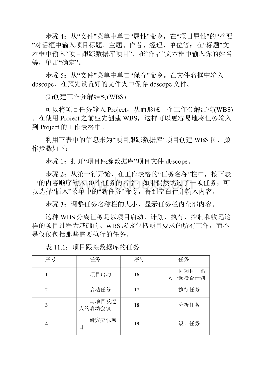 实验十一Project工具的使用.docx_第2页