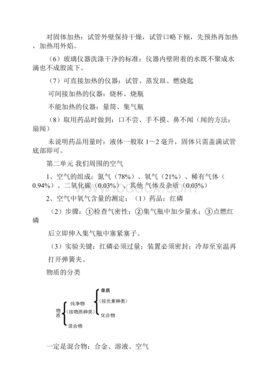 人教版初三化学上册知识点总结材料.docx_第3页