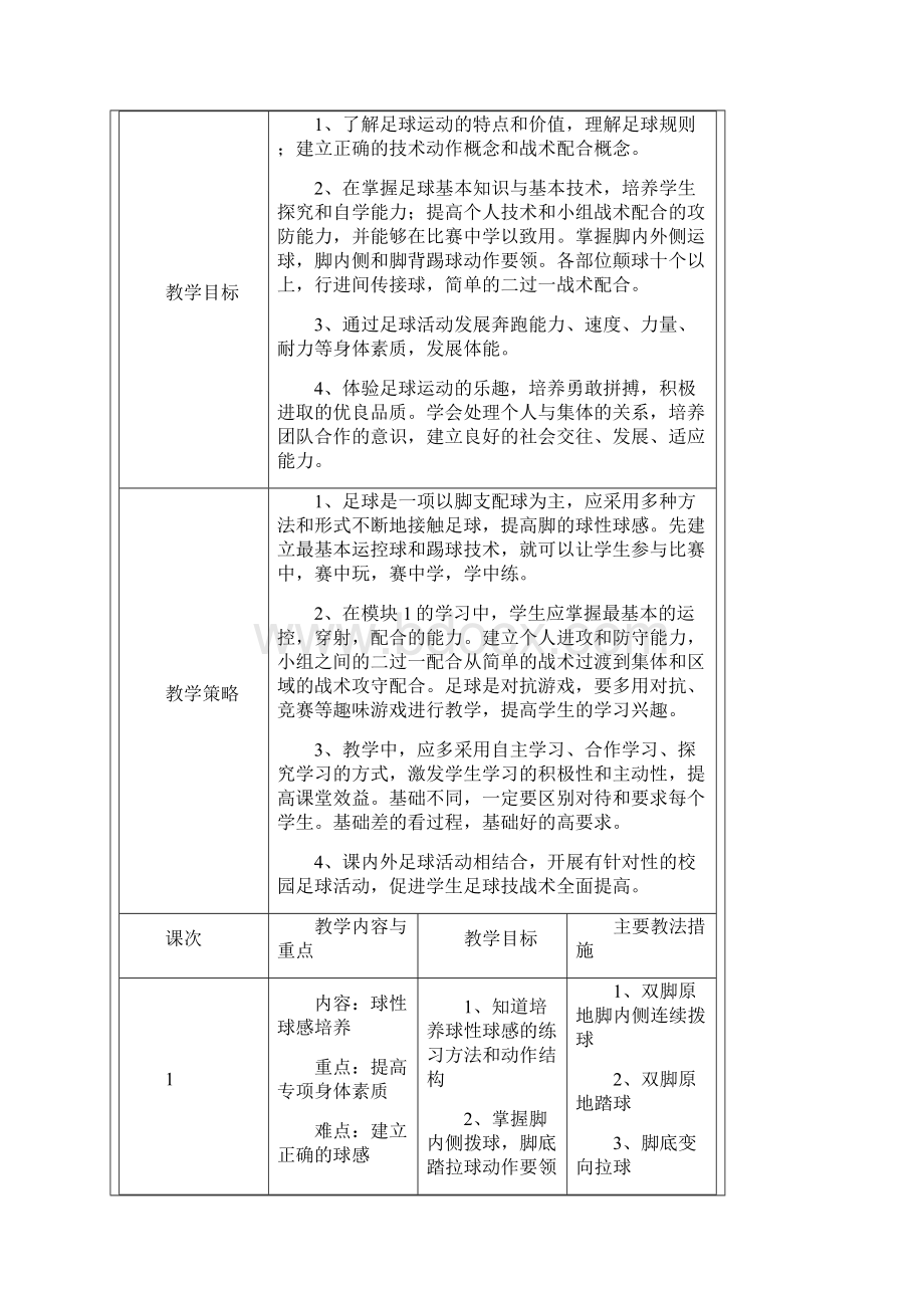 人教版体育与健康全一册73 足球踩单车假动作变向突破教案设计.docx_第3页