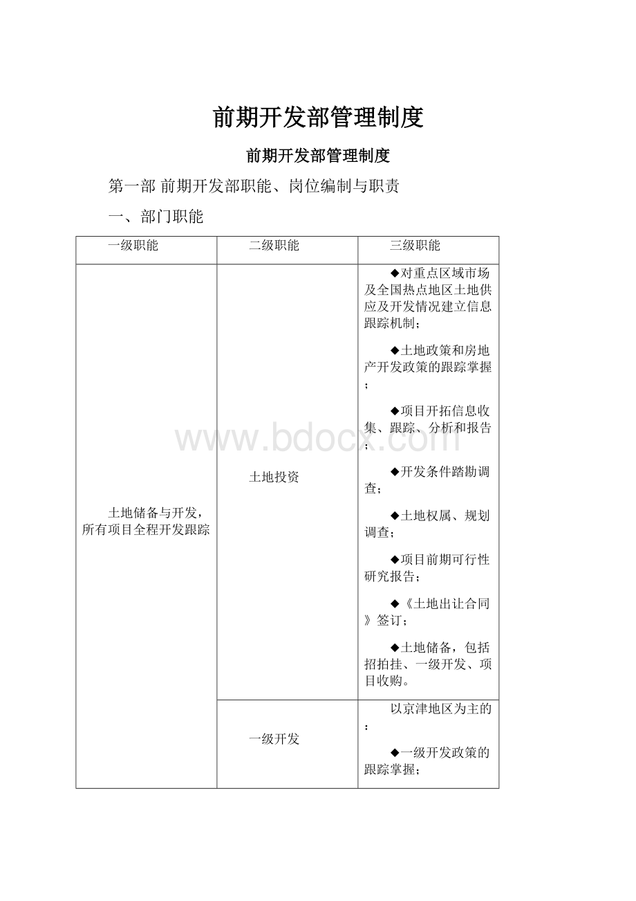 前期开发部管理制度.docx