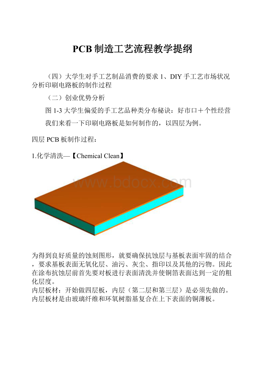 PCB制造工艺流程教学提纲.docx