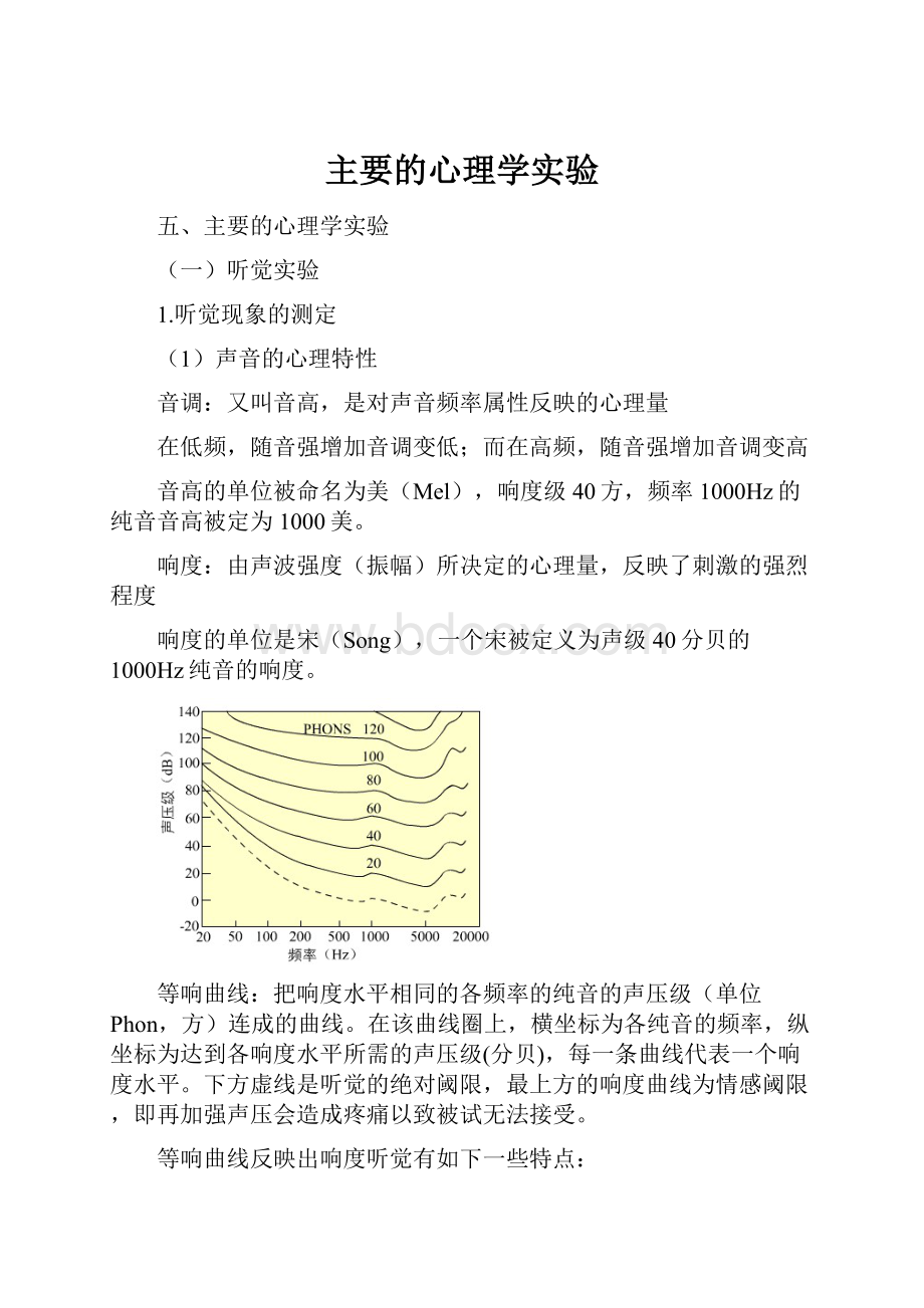 主要的心理学实验.docx