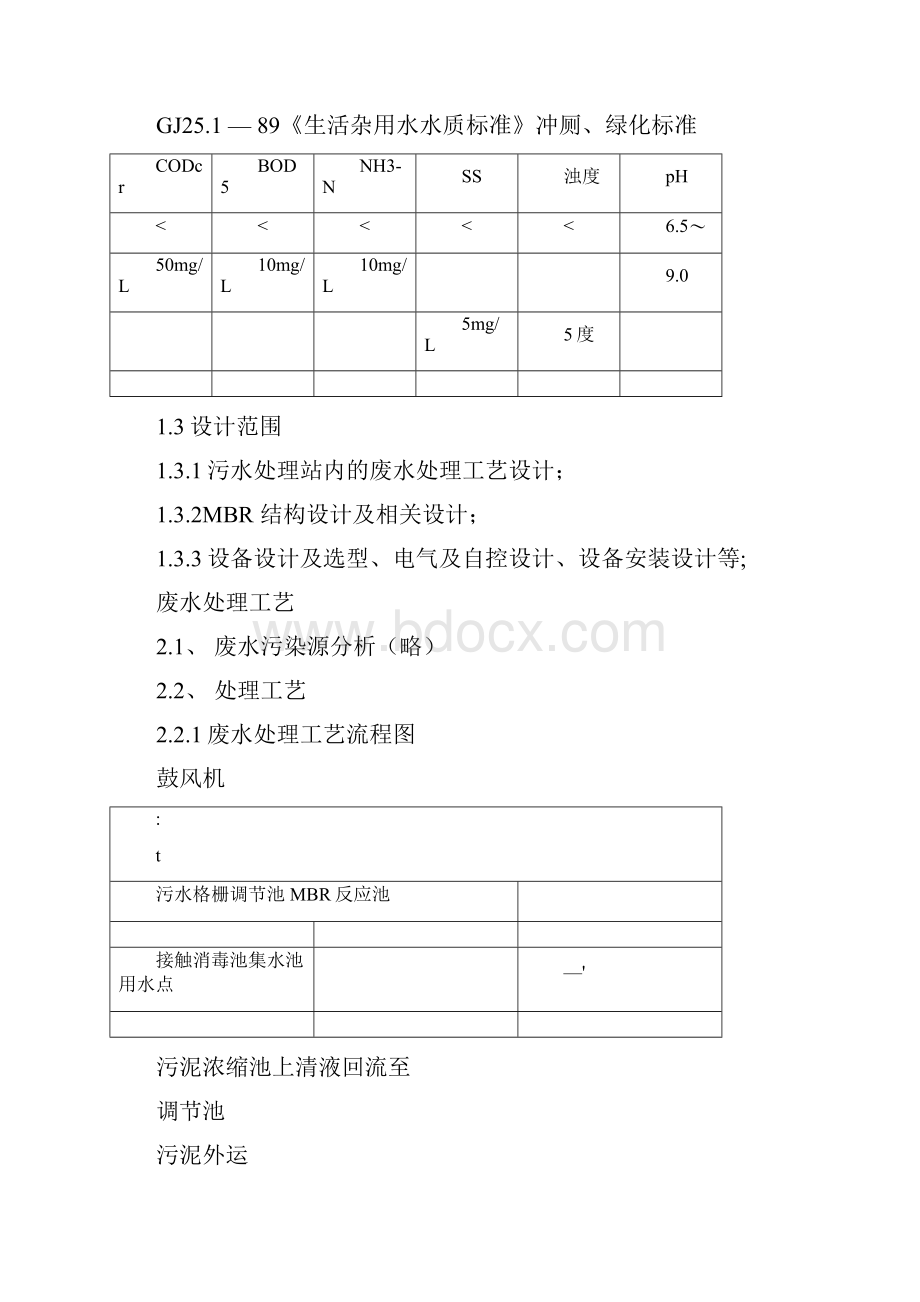 生活污水处理回用方案.docx_第2页