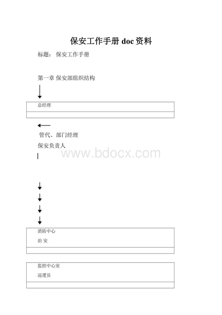 保安工作手册doc资料.docx_第1页