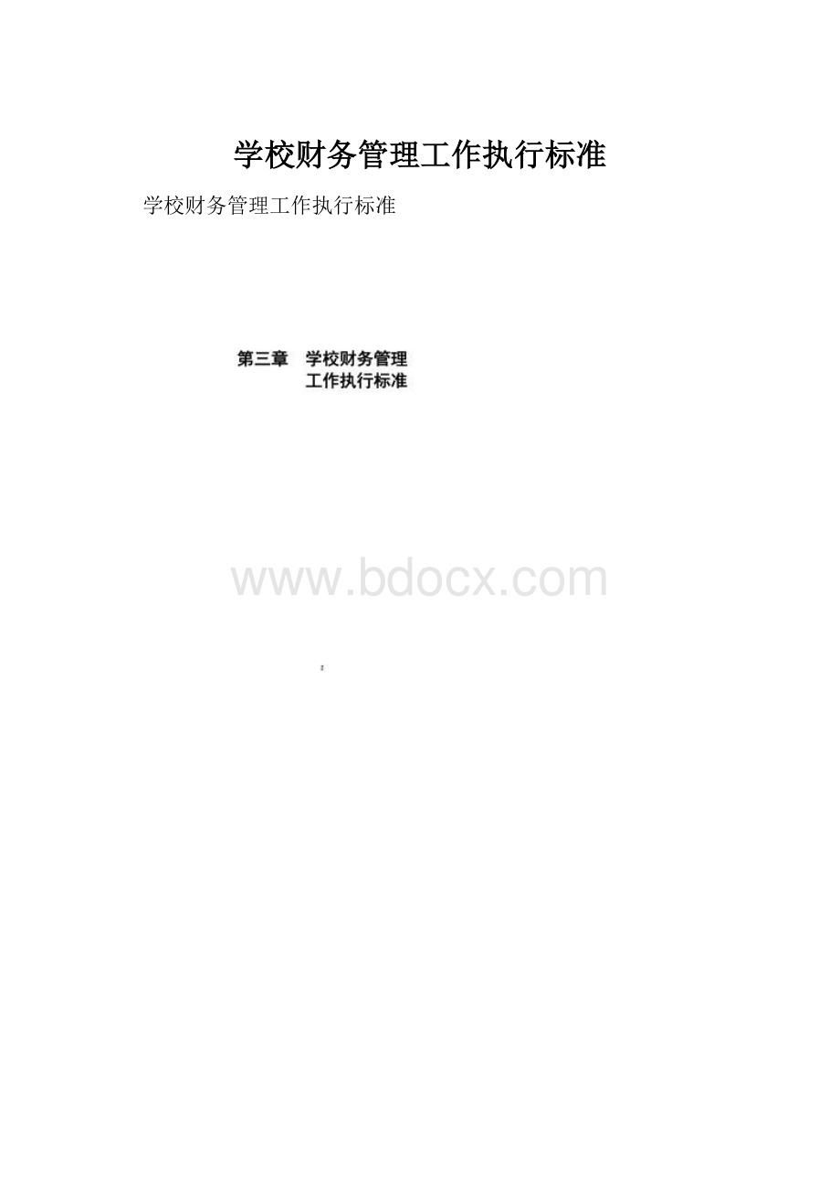 学校财务管理工作执行标准.docx_第1页