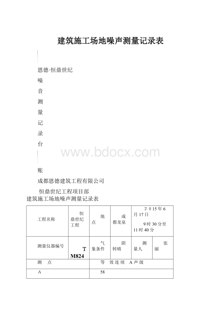 建筑施工场地噪声测量记录表.docx