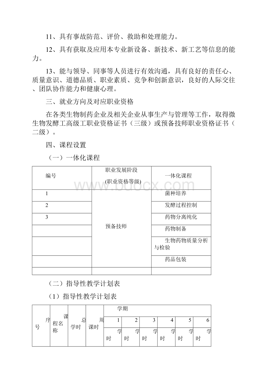 生物制药专业培养方案设计.docx_第2页