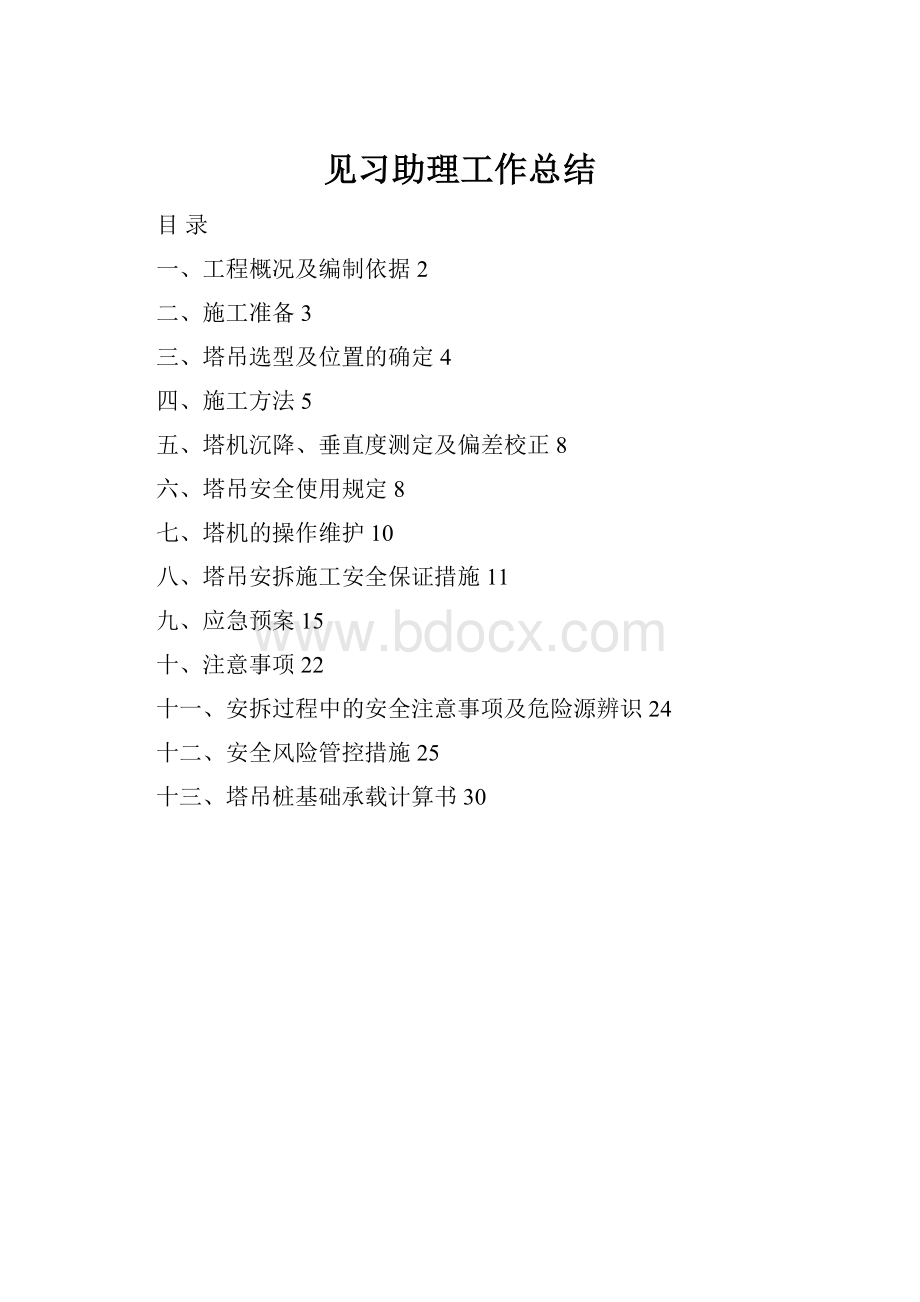 见习助理工作总结.docx