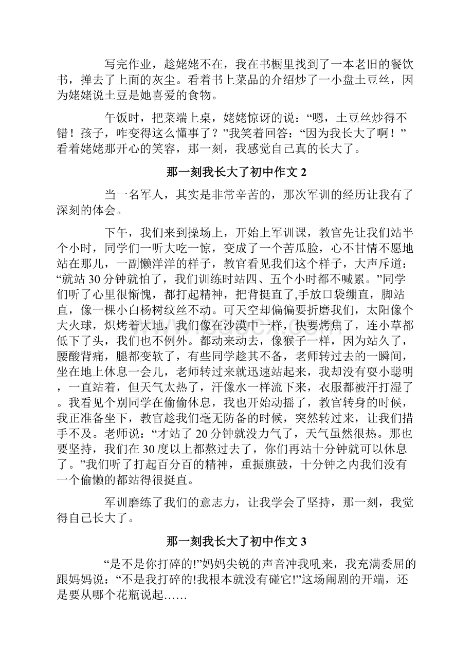 那一刻我长大了初中作文15篇.docx_第2页