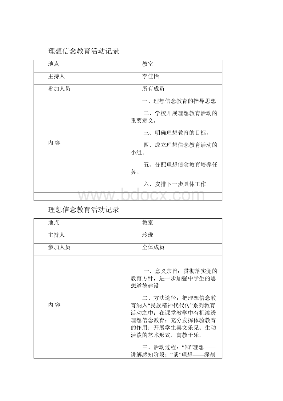 最新理想信念教育活动记录.docx_第2页