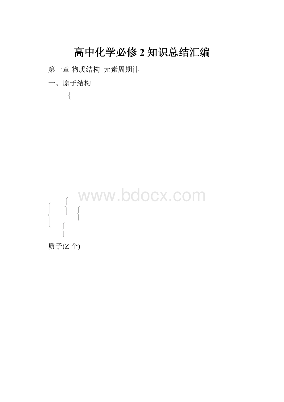 高中化学必修2知识总结汇编.docx