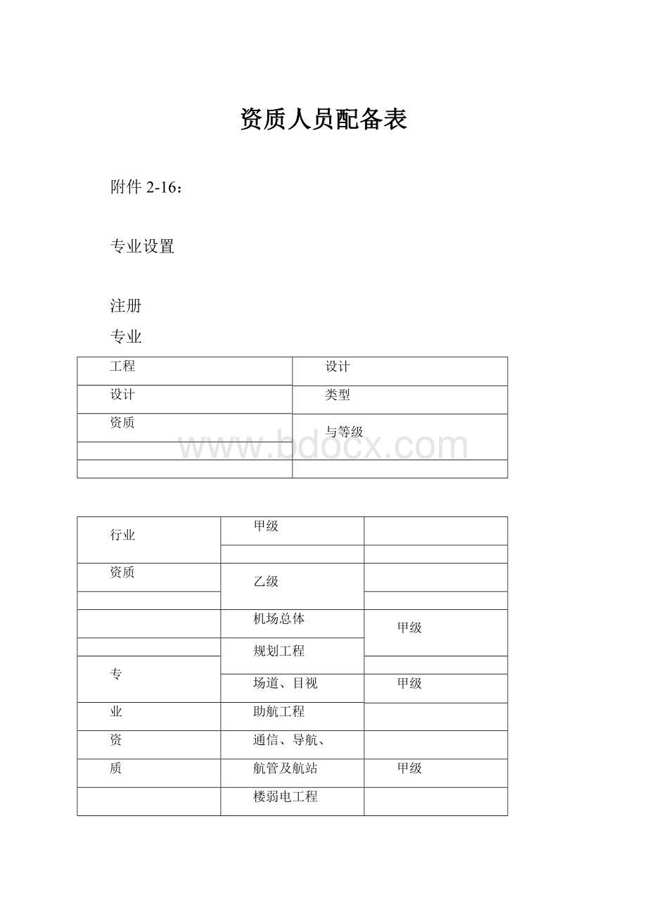 资质人员配备表.docx_第1页