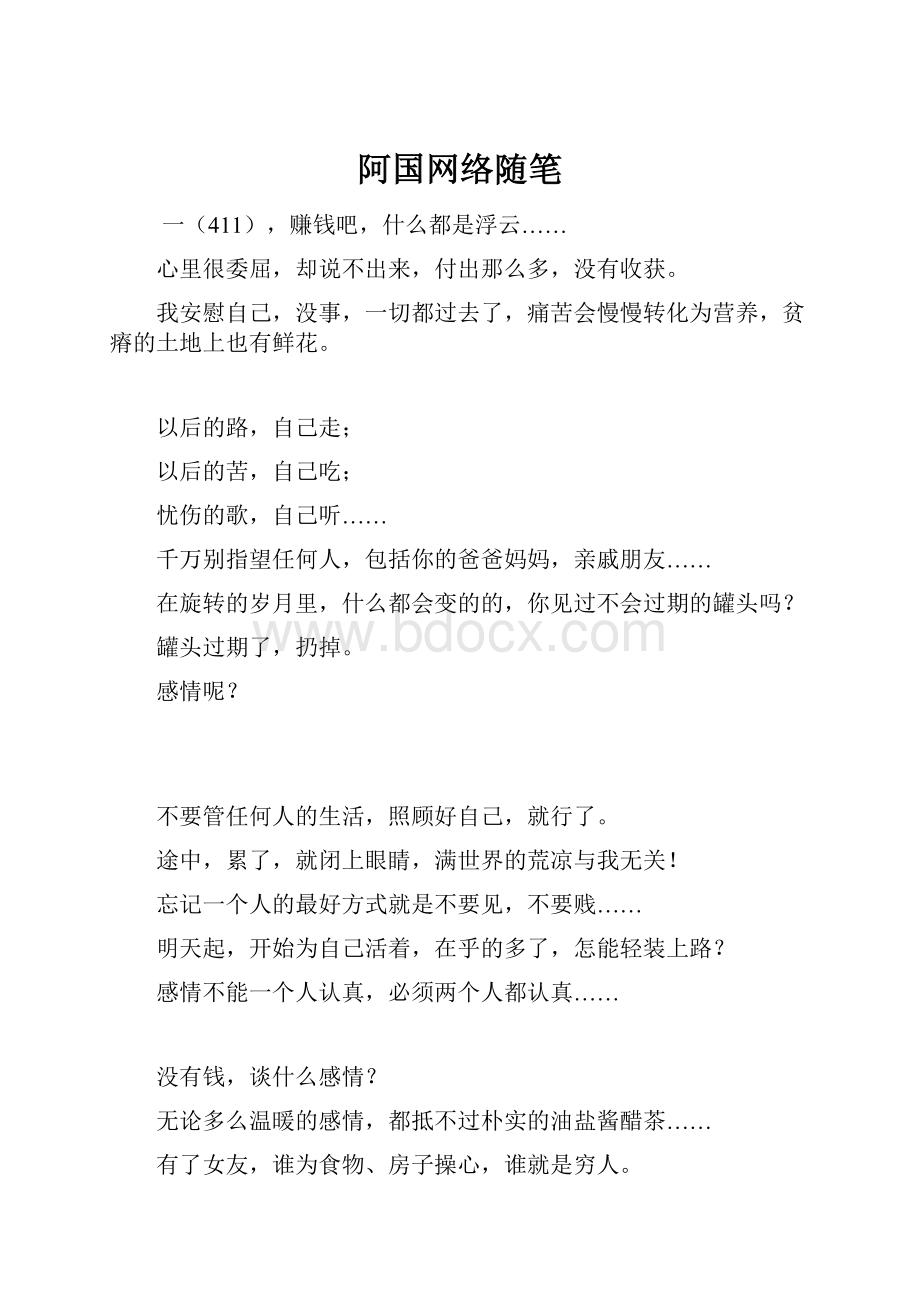 阿国网络随笔.docx